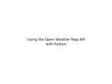 Using The Open Weather Map Api With Python