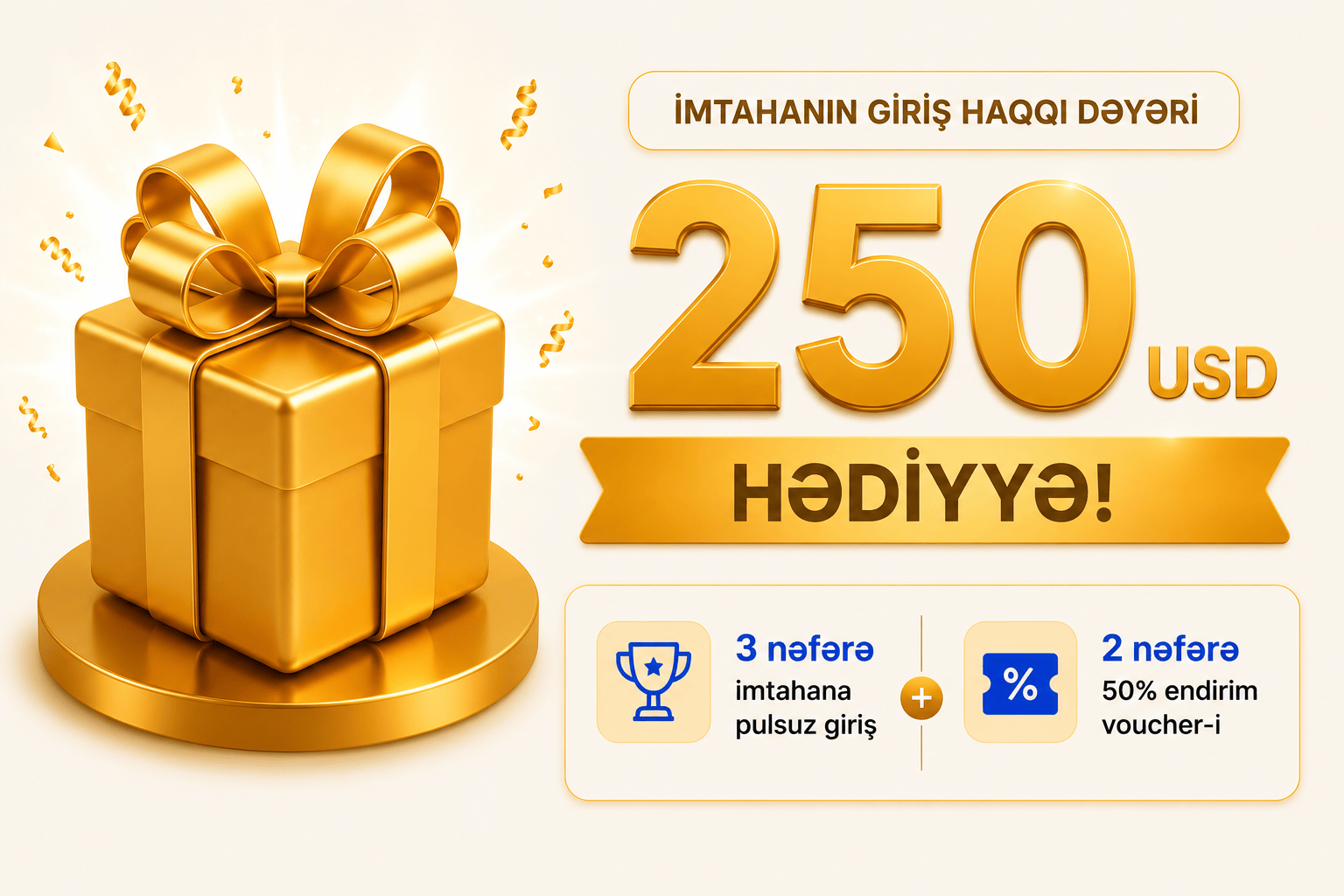 245 USD imtahan fürsəti