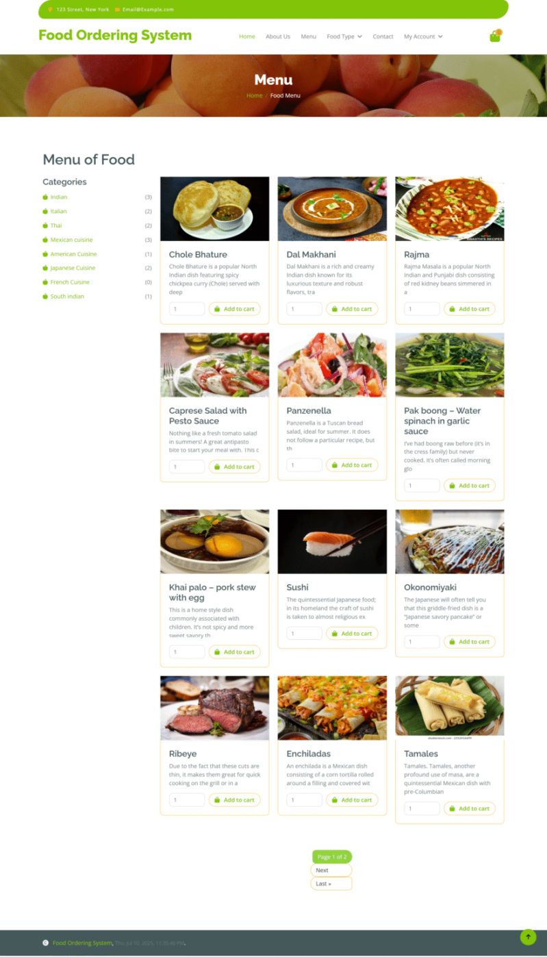Food Ordering System Project Using Python Django Framework And Sqlite - 8K Landscape Backgrounds for Desktop