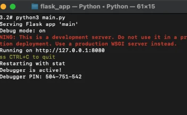 For Loop In HTML Template In Python Flask