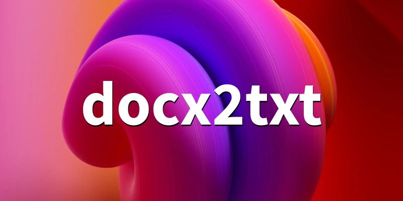 Docx2txt Download Sourceforge Net - Gorgeous Abstract Photo - 4K