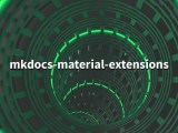 Mkdocs Material Extensions 1 3 1 Extension Pack For Python Markdown