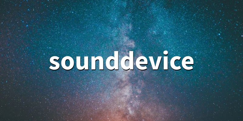 Python Sounddevice Query Devices Issue 1 - Best Minimal Illustrations in 8K