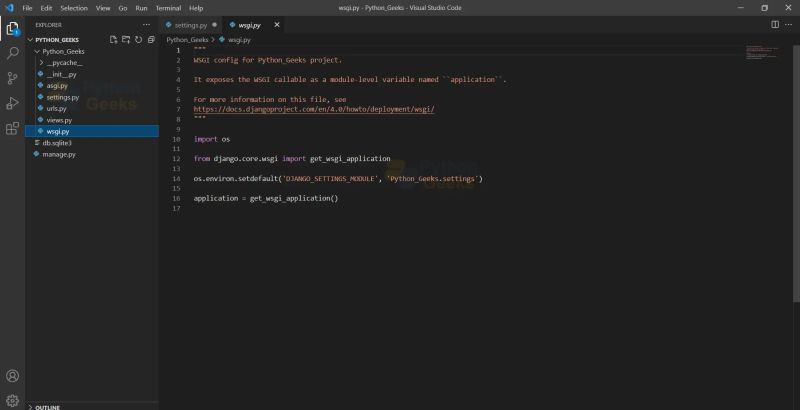 Understand Django Project Structure Python Geeks - Geometric Photo Collection - Desktop Quality
