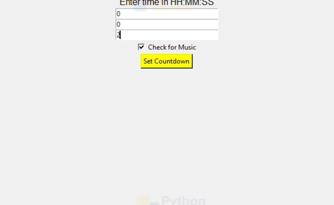 Create Countdown Clock & Timer Using Python - Python Geeks