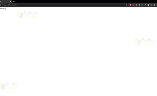 Flask SQLite - Python Geeks