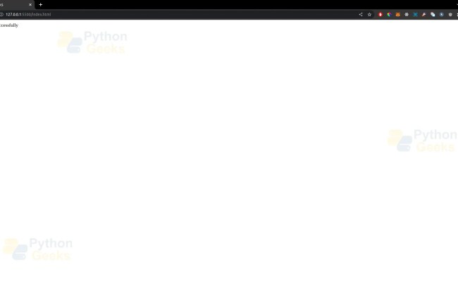 Flask SQLite - Python Geeks