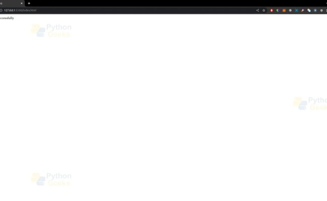 Flask SQLite - Python Geeks
