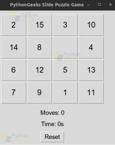 How To Create A Slide Puzzle Game In Python The Python Code - Premium City Design Gallery - 8K