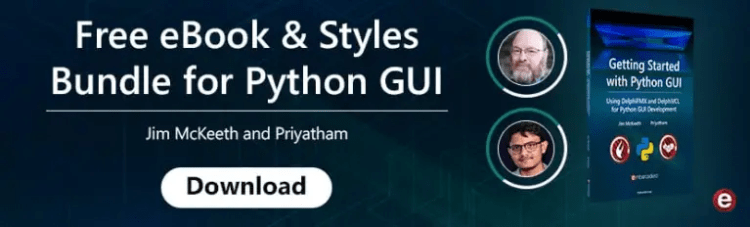 How To Create A Calculator App Using Python GUI? Get the free Python GUI book.