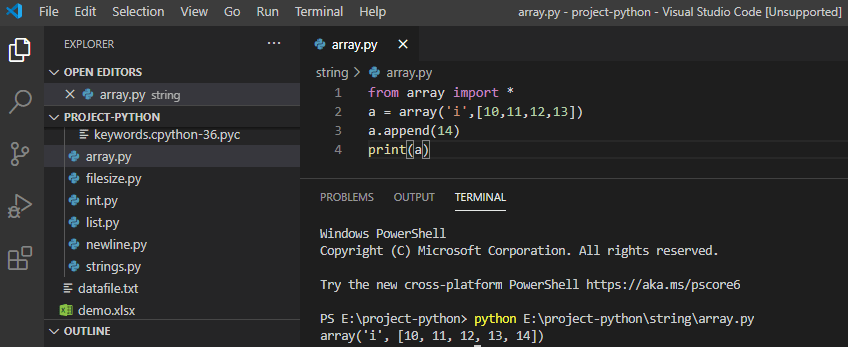 Python Array With Examples - Python Guides