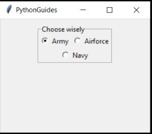 Python Tkinter Radiobutton - How To Use - Python Guides