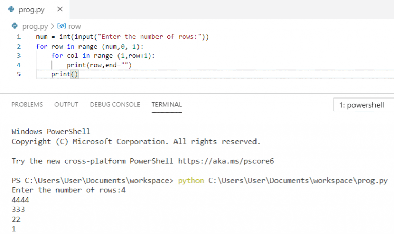 Python Program To Print Pattern (10 Examples) - Python Guides