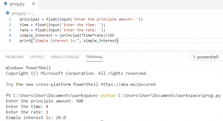 How To Calculate Simple Interest In Python - Python Guides