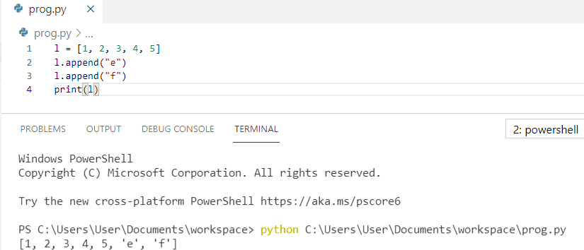 Add multiple strings to list python
