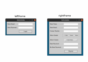 Registration Form In Python Using Tkinter + Login Page In Python ...