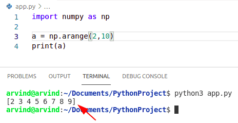 NumPy.arange() Function In Python [7 Use Cases] - Python Guides