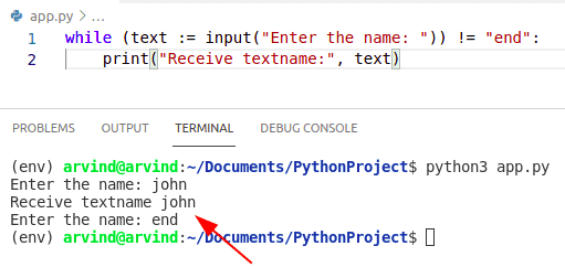 assignment in while loop condition