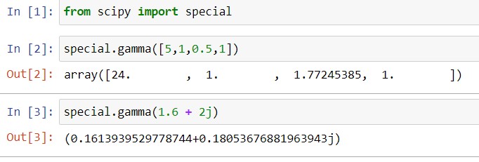 Python Scipy Gamma Distribution