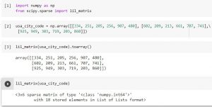Working With Python Lil_Matrix Scipy - Python Guides