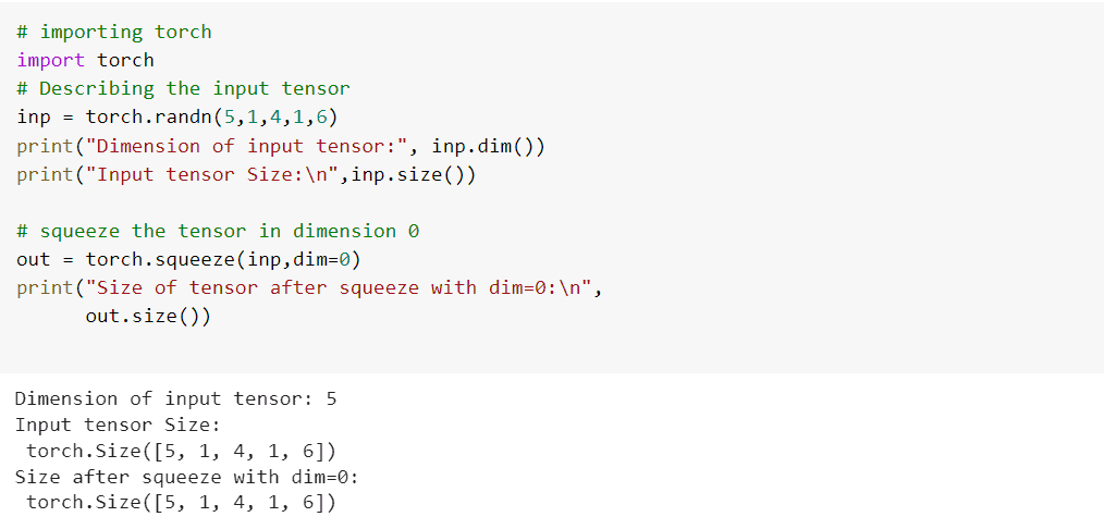 How To Squeeze A Tensor In PyTorch - Python Guides