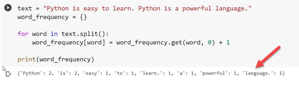Dictionary get method in Python example