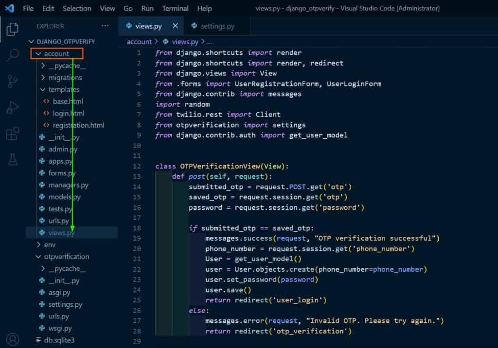 How To Register User With OTP Verification In Django - Python Guides