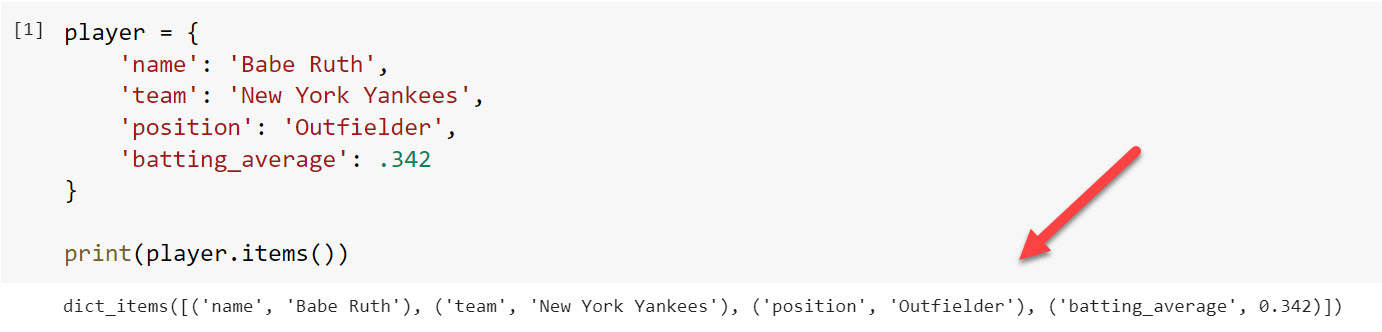 Python dictionary items method with examples python guides