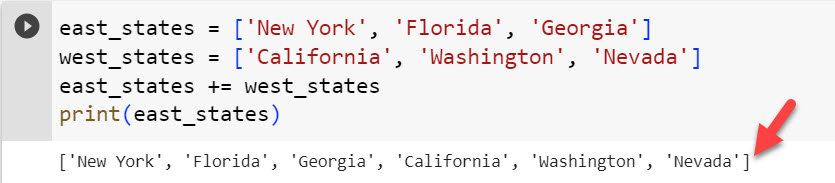 Append List to another List without Brackets in Python