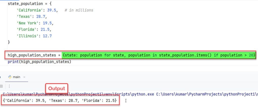 Filter Dictionary Python [3 Methods+ Examples] - Python Guides