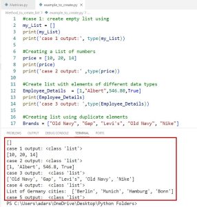 How to Create a List in Python?