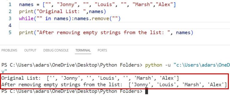 Remove Empty Strings From A List In Python - Mountain Design Collection - Retina Quality