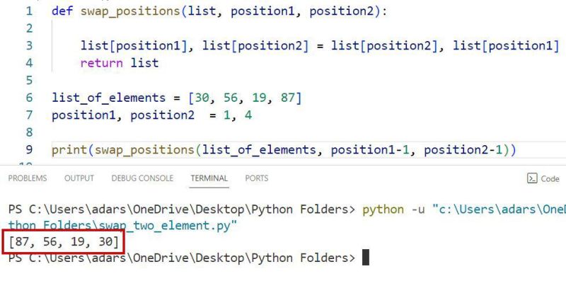 Program To Swap First And Last Elements In The List In Python Go Coding - Gorgeous Desktop Space Pictures | Free Download