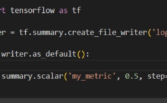 Attributeerror Module 'tensorflow' Has No Attribute 'summary'