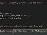 Write A Python Program To Remove Duplicates From A Dictionary