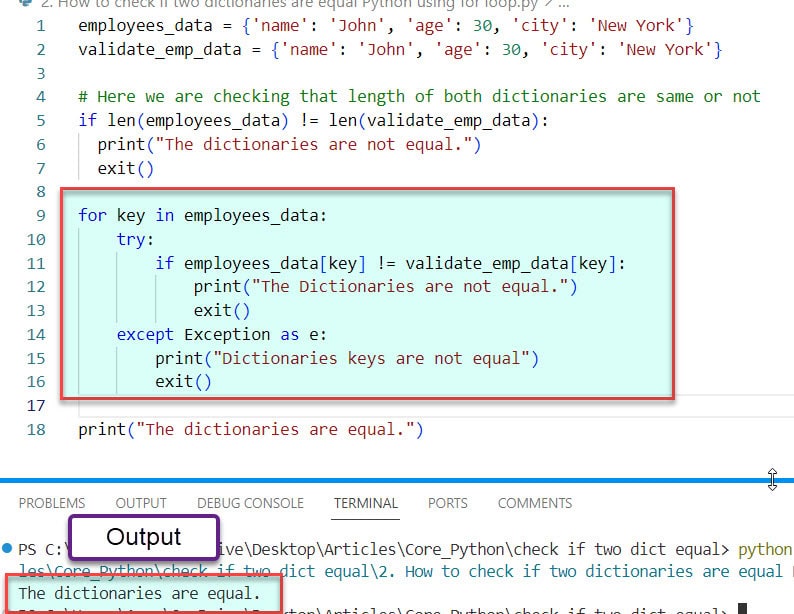 How To Check If Two Dictionaries Are Equal In Python - Premium Geometric Illustration Gallery - 8K