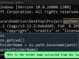 How To Get The Current Folder Name In Python