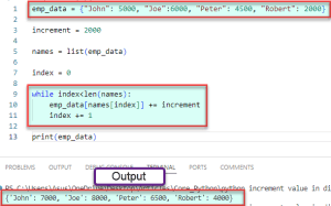 How to Increment Value in Dictionary Python using while loop How to Increment Value in Dictionary Python using while loop