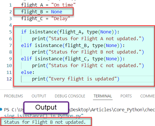 Python Check Variable is None Using the isinstance Method 1 Python Check Variable is None Using the isinstance() Method