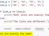 How To Compare Two Lists In Python