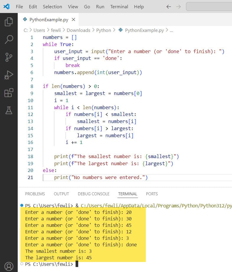 Python Smallest And Largest Numbers In A List Example Itsolutionstuff Com - Artistic HD Ocean Patterns | Free Download