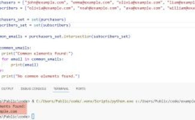 How To Check If Any Element In A List Is Present In Another List Using ...