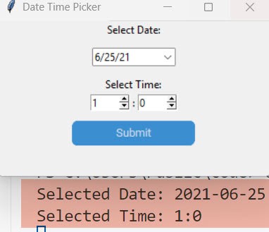 How To Create Date Time Picker Using Python Tkinter Python Guides - Stunning Abstract Art - Retina
