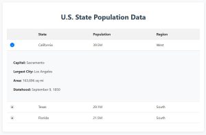 Create An Expandable Table With Collapsible Rows Using Html Css And - Best Dark Photos in 4K