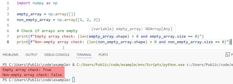 5 Ways To Check If The Numpy Array Is Empty Python Pool - Mountain Photos - Perfect Mobile Collection