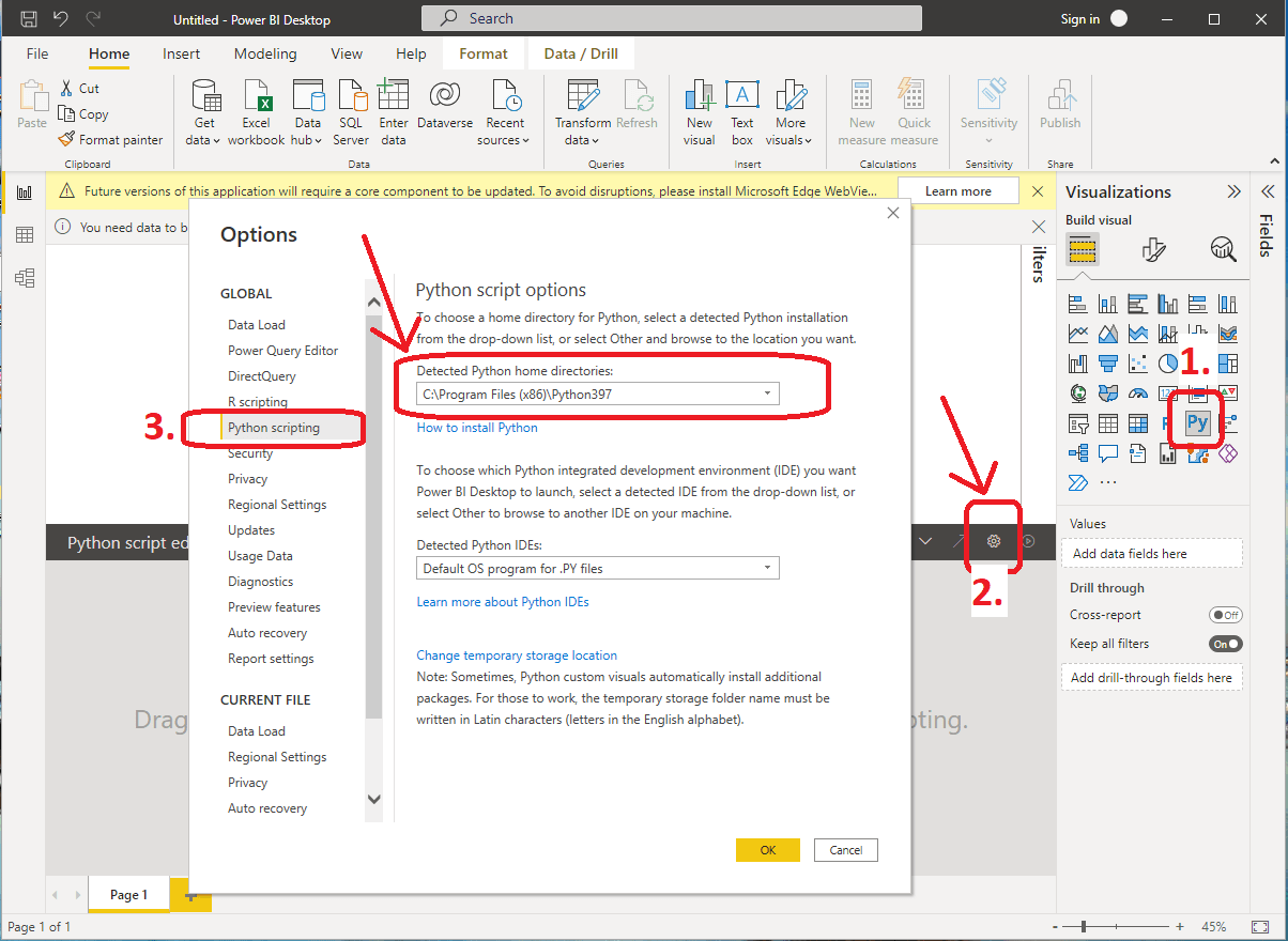 How To Use Python Visual Inside PowerBI - Python In Office