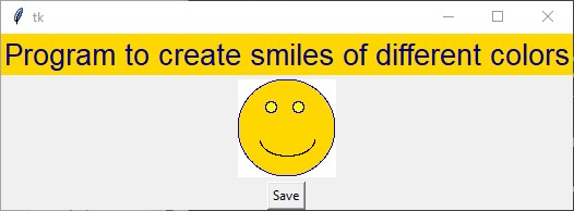 Make a smile (PIL create Image and draw on it) – python programming