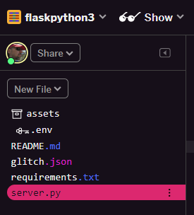 Flask and Python 3 on Glitch… in a couple of lines – python programming