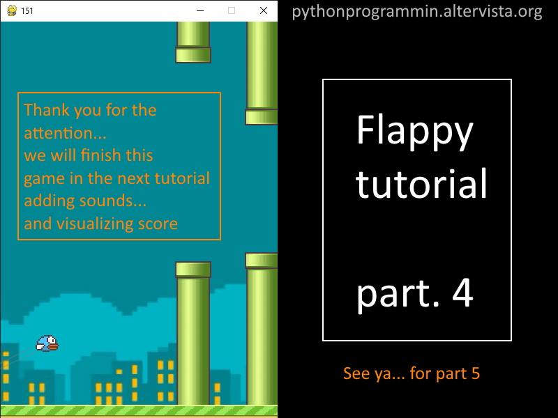 Flappy Pygame tutorial part 4 – python programming