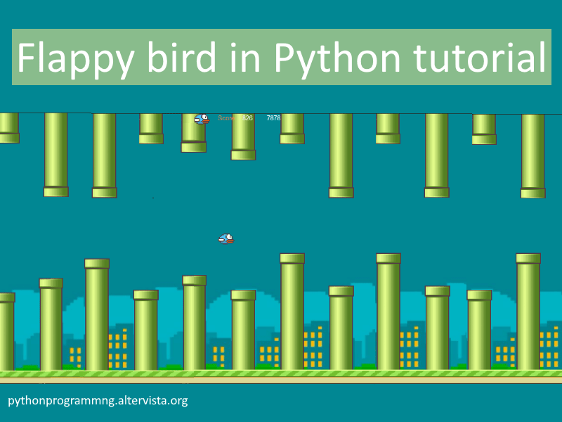 Videogame Flappy bird made with pygame and python – python programming